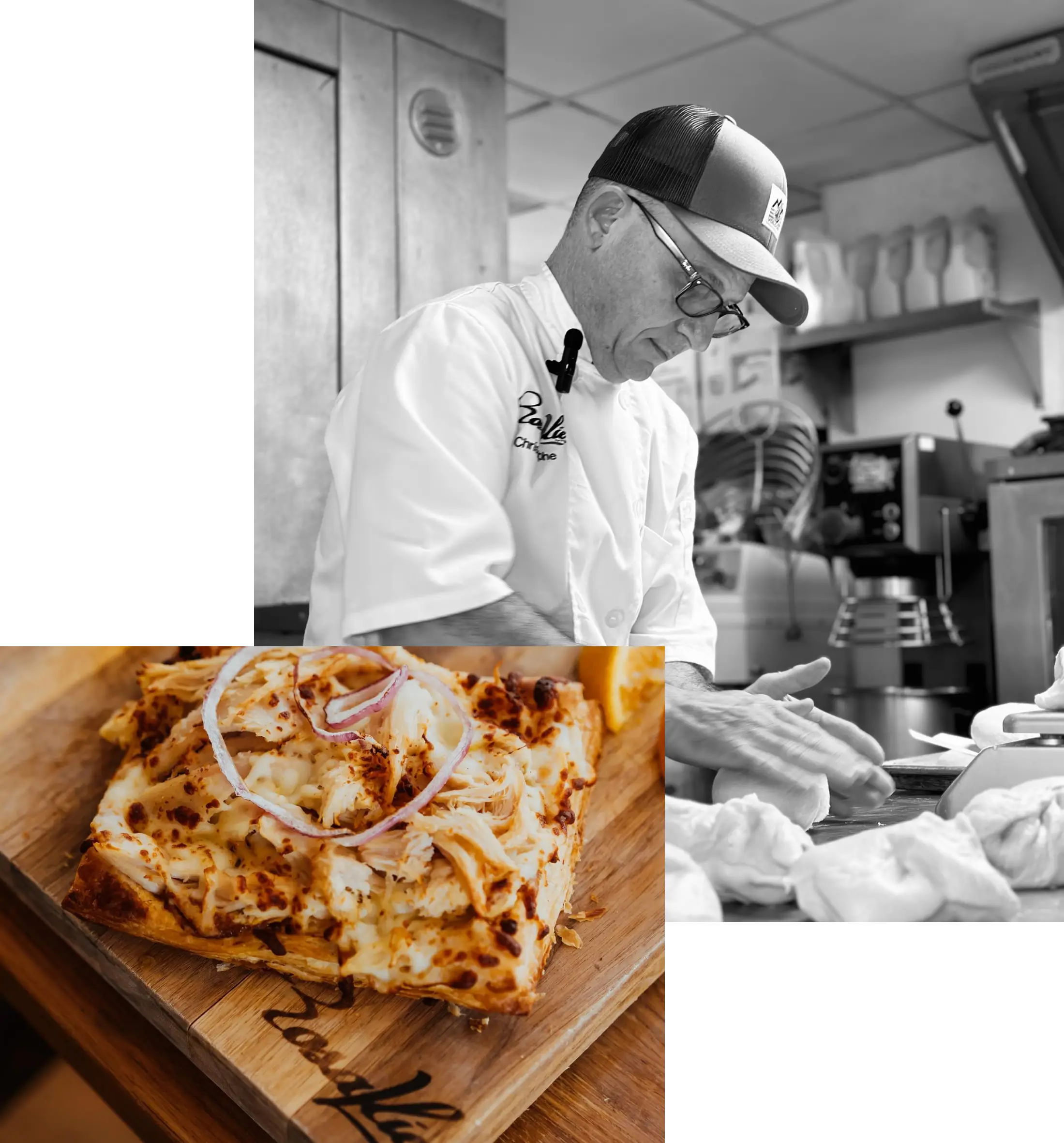 Chef at Work with Signature Flatbread